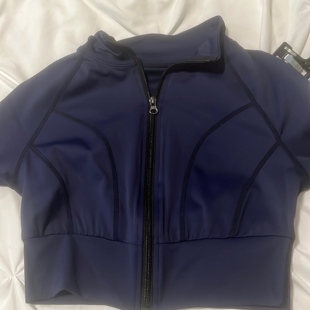 My boobs are to big for this now🥹 blue sweater for gym girls 🥰